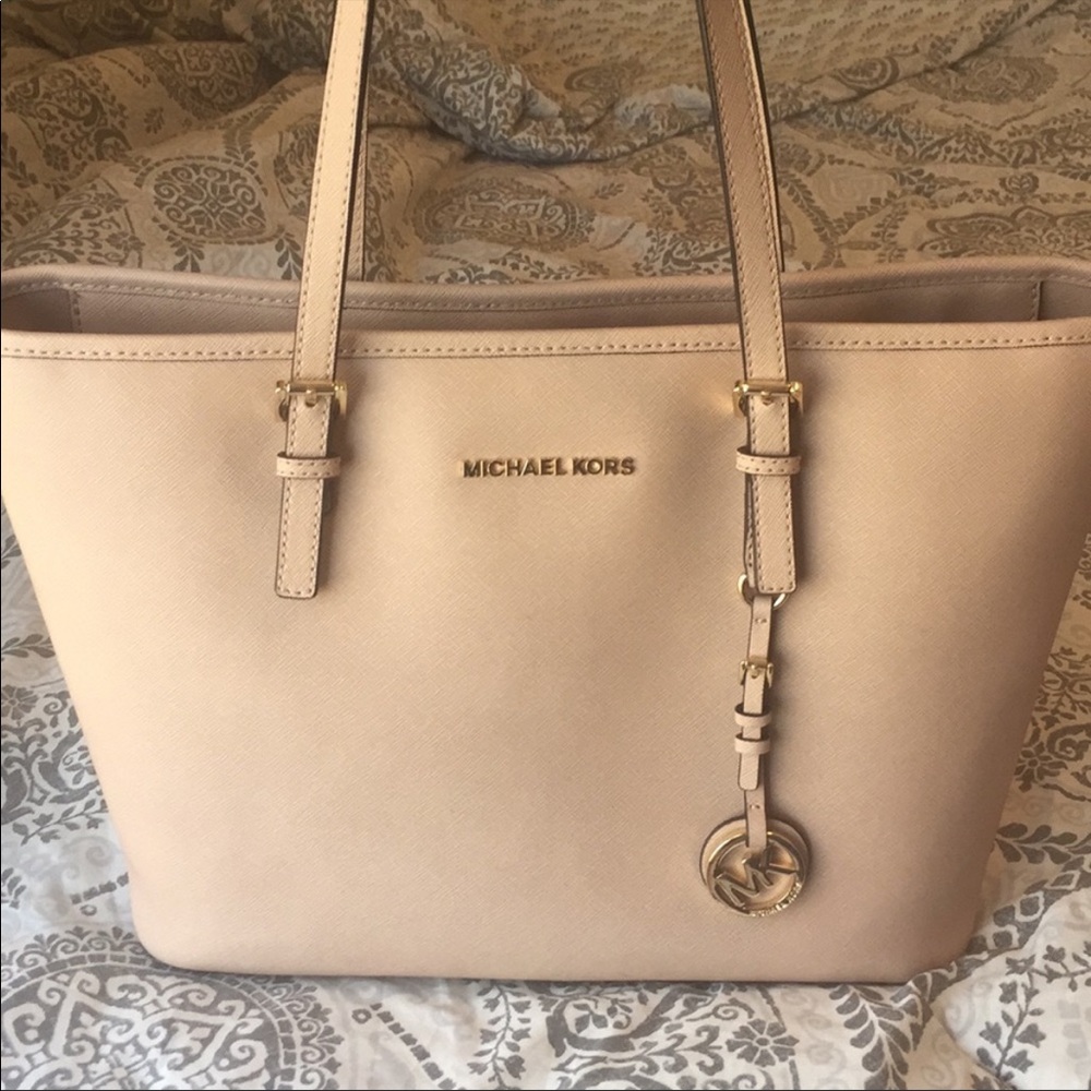 Michael Koran Jet Set Travel Top Zip Tote